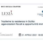 seminario Trasferire la residenza in Sicilia: agevolazioni fiscali e opportunità immobiliari