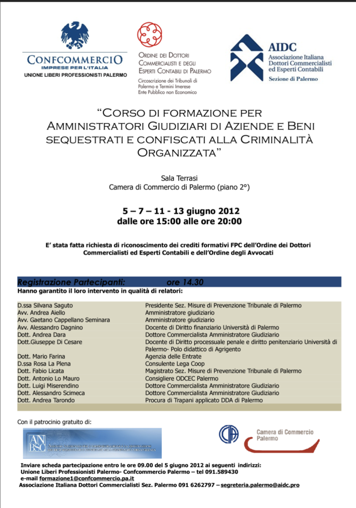 corso di formazione amministratori giudiziari